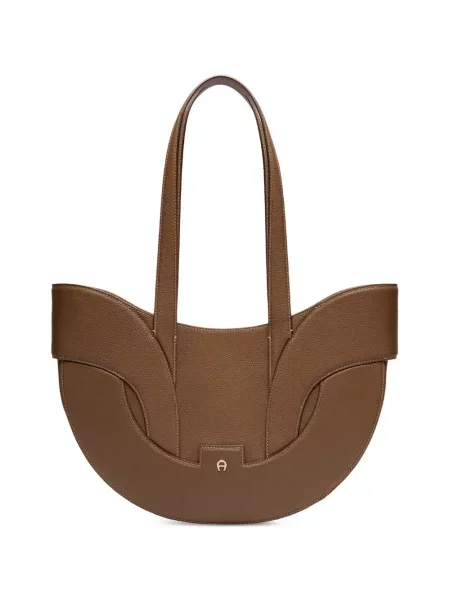 Shopper kabelka Aigner hnedá