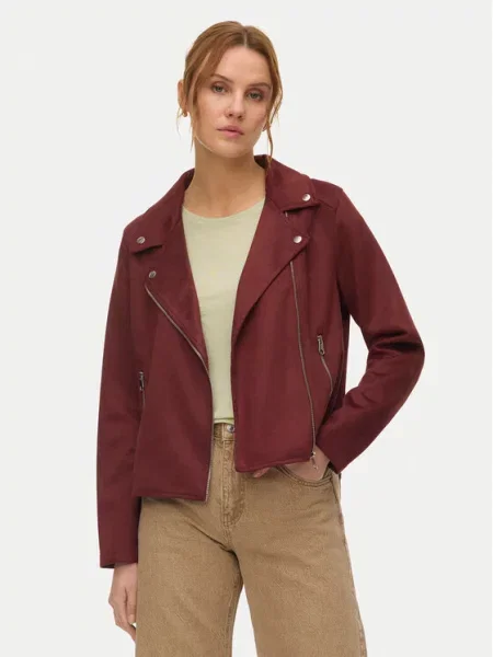 Vero Moda Куртка зі штучної шкіри Jose бордовий