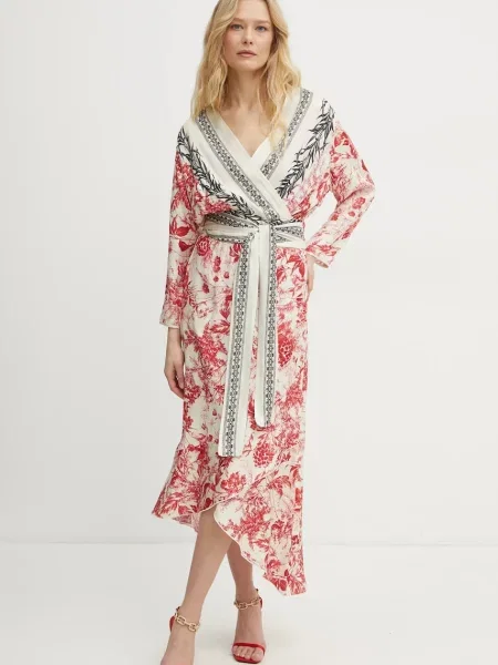 Simona Corsellini rochie midi drept bej