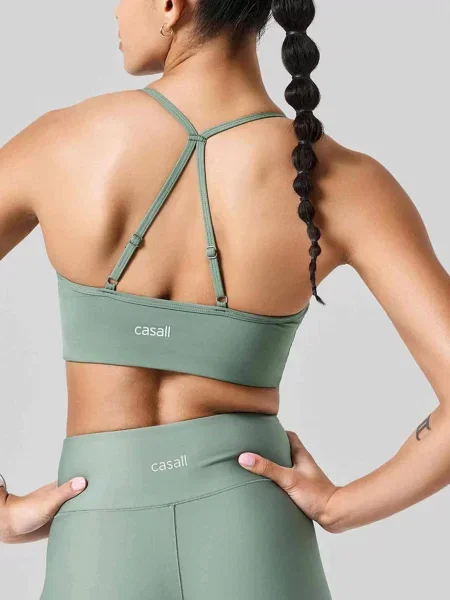 Stanik Casall Sleek Strappy Sports Bra zielony