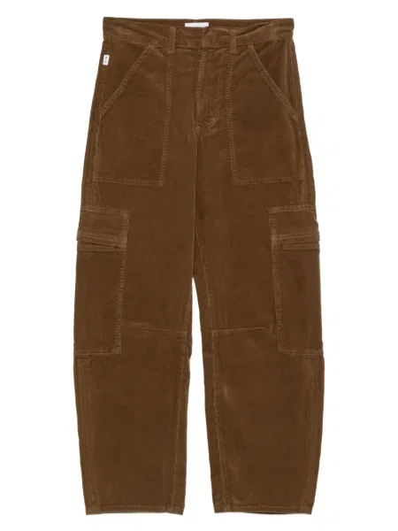 Spodnie cargo Citizens Of Humanity sztruksowe brązowe