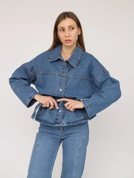Джинсова куртка YUKI синій