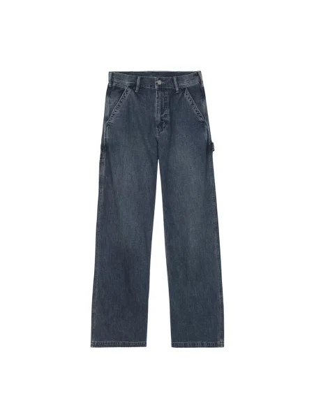 Szerokie jeansy Denimist niebieskie