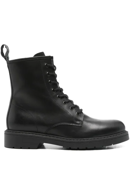 Botine Nero Giardini cu șireturi din dantelă negru