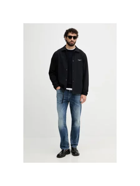 Dzianinowy sweter Benetton niebieski