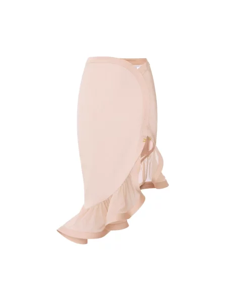 Spódnica Elisabetta Franchi z krepy różowa