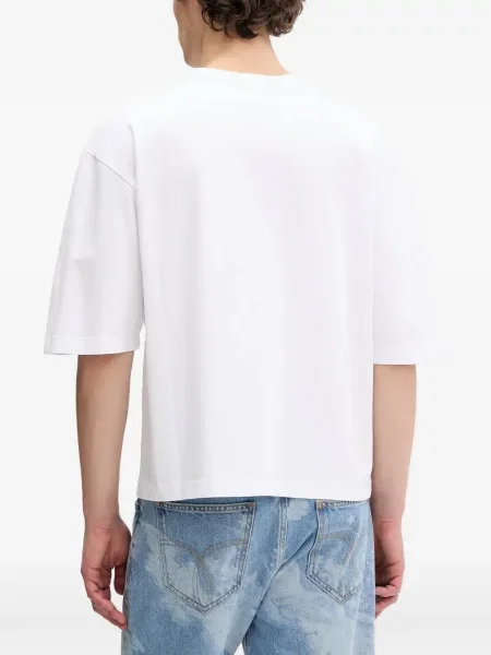 Tricou Fiorucci cu imagine alb