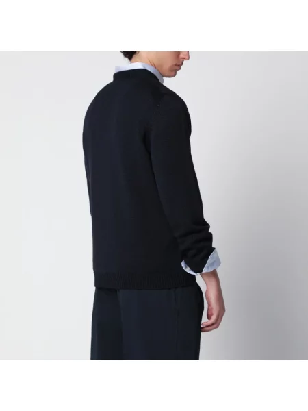 Sweter Roberto Collina niebieski