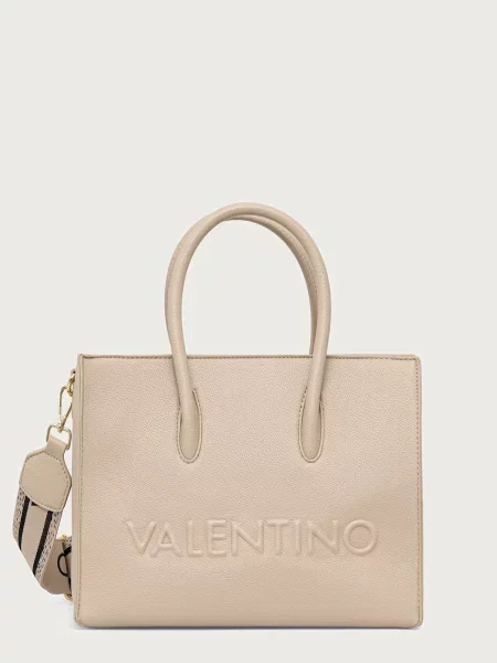 Geantă Valentino din piele bej