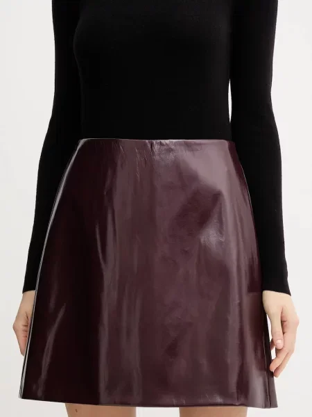 Marc Aurel fustă mini drept bordo