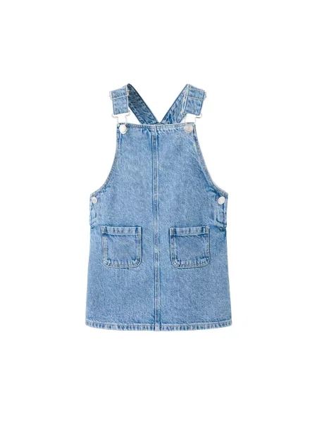MANGO KIDS Fustă RUFFI denim albastru