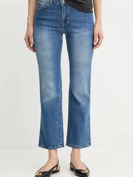 Silvian Heach jeans KUMAR high waist albastru