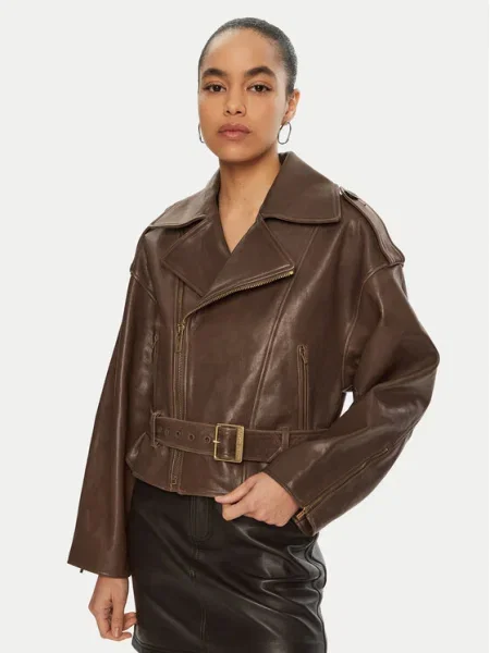 Miss Sixty Geacă de piele maro