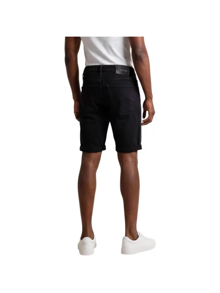 Džínové šortky Calvin Klein Jeans černé