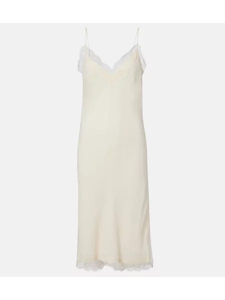Rochie Róhe din dantelă alb