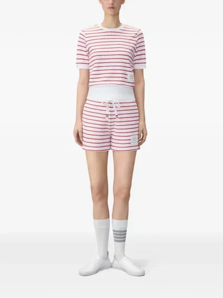 Pantaloni scurți Thom Browne alb