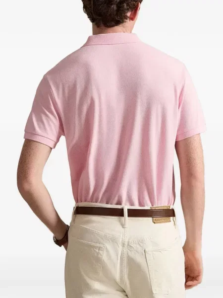 Gulerat tricou polo Polo Ralph Lauren cu decolteu în V fără mâneci maro
