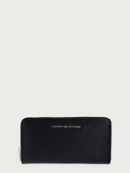 Tommy Hilfiger portofel pentru femei cu imitație de piele negru