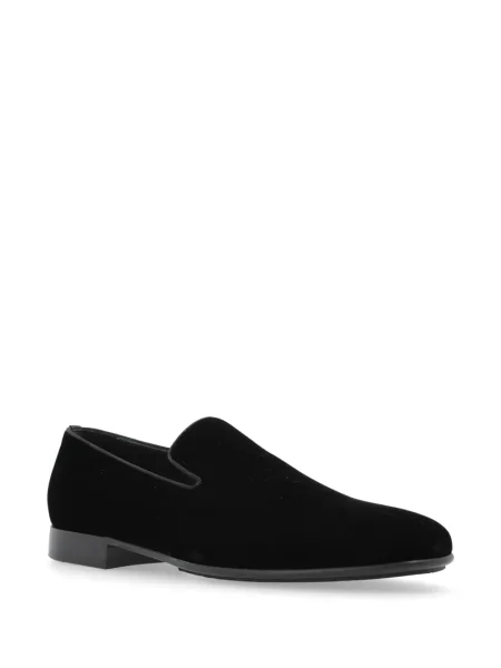 Pantofi loafer Etro din piele de căprioară negru