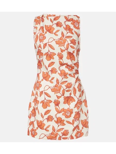 Rochie Sir de in cu model floral alb