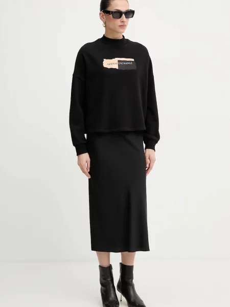 Pulover Armani Exchange črna