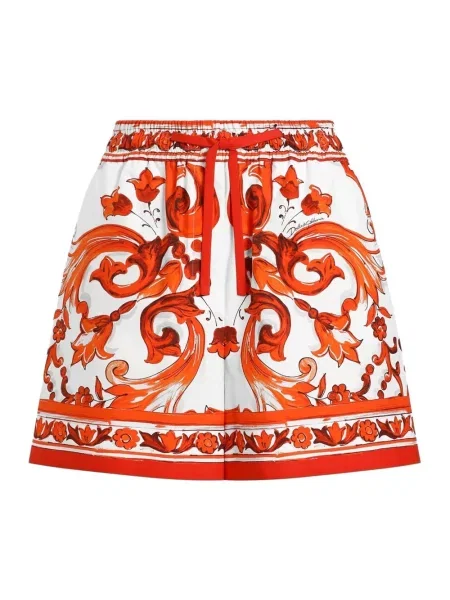 Krótkie szorty Dolce And Gabbana pomarańczowe
