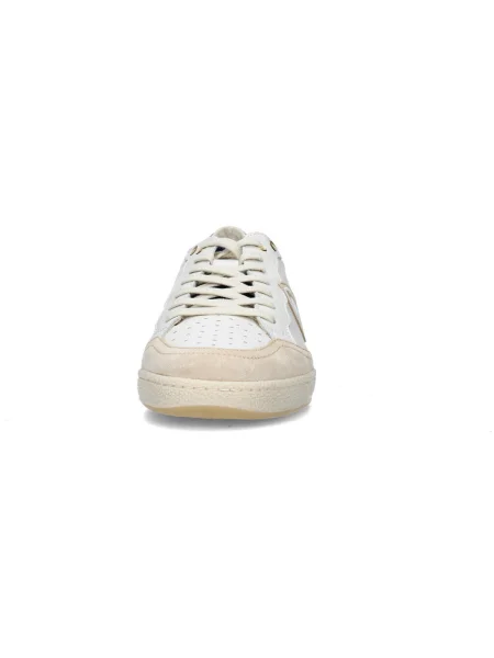 Blauer Sneakers Écru bej
