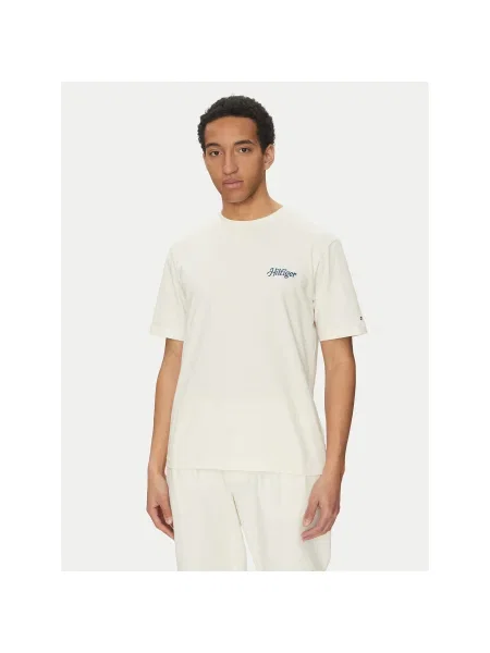Tommy Hilfiger Póló Summer Photo Regular Fit bézs