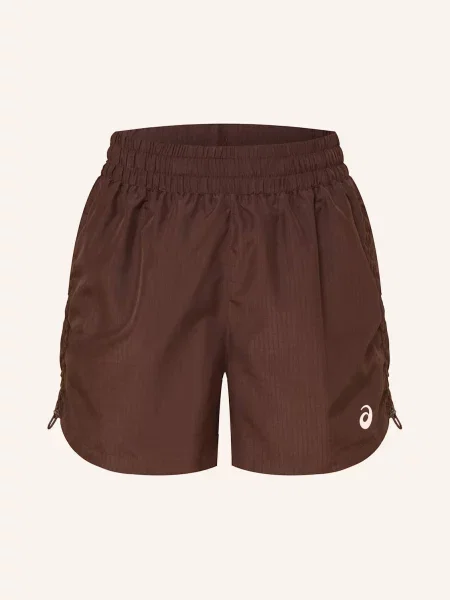 Asics Běžecké Šortky Nagino Run Adjustable Short tmavě hnědá
