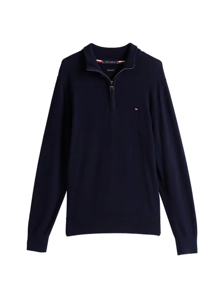 TOMMY HILFIGER Πουλόβερ σκούρο μπλε / κόκκινο λευκό