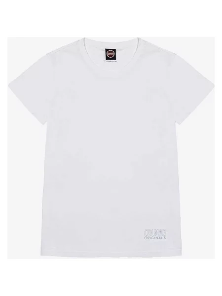 Koszulka Colmar Cotton Originals krótki rękaw czysta biel S biała