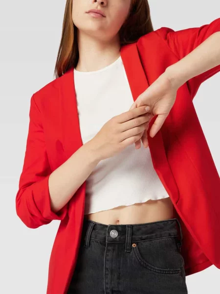 Długi żakiet o kroju regular fit z dodatkiem model ‘BOSELLA’ Pieces