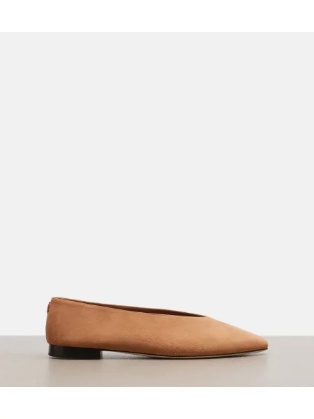Semišové baleríny Jimmy Choo béžová