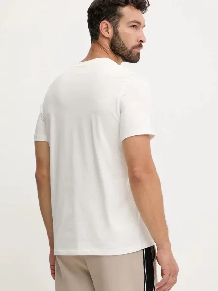 Футболка Guess с принтом бежевая