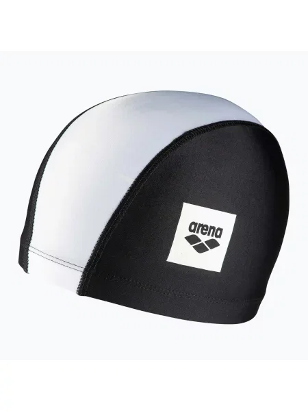 Детска шапка за плуване arena Unix II Jr black/white бяло