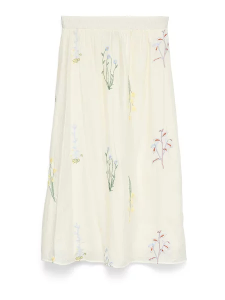 VERO MODA Fustă VMLINA albastru deschis / galben / verde alb