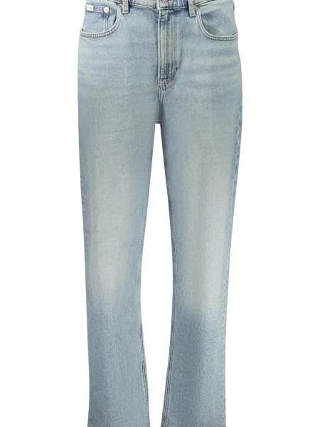 Blugi drepți Calvin Klein albastru