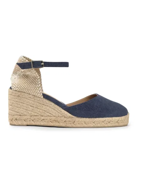 Espadryle Castaner na sprzączkę niebieskie