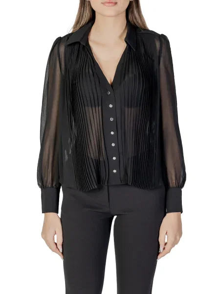 Průsvitná halenka Morgan De Toi černá