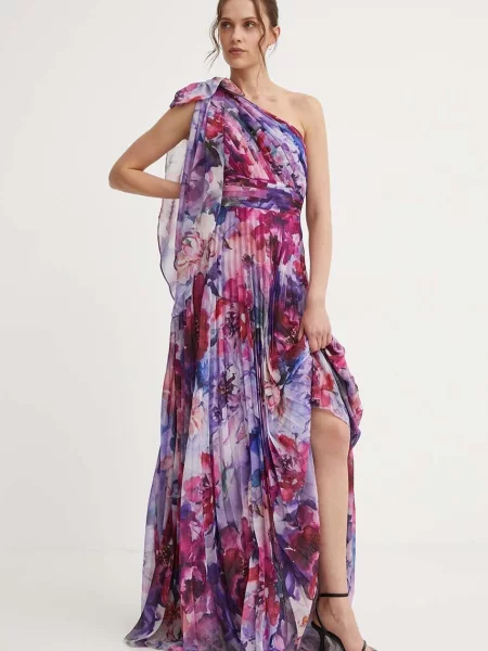 Answear Lab rochie maxi evazati roz