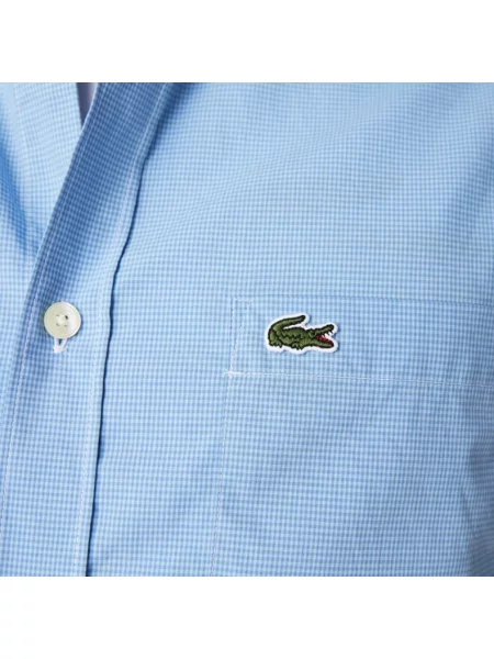 Koszula z krótkim rękawem Lacoste niebieska