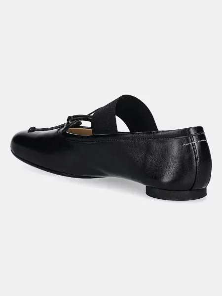 Maison Margiela balerini de piele negru