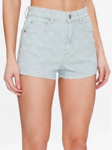 Kratke hlače iz tkanine Guess zelena