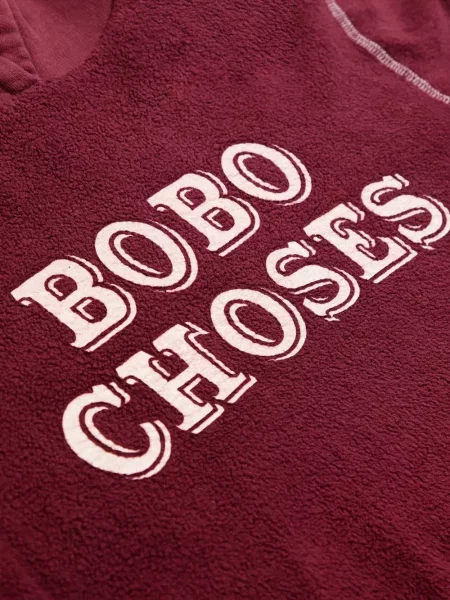 Dětska mikina s kapucí Bobo Choses červená