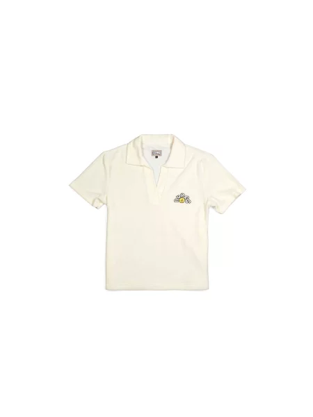 The Dudes Leony Polo Shirt Vanilla Kobiety Koszulki The Dudes Jasnobrązowy Size: L
