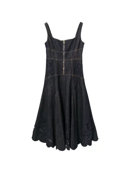 Rochie midi Self-portrait evazată albastru