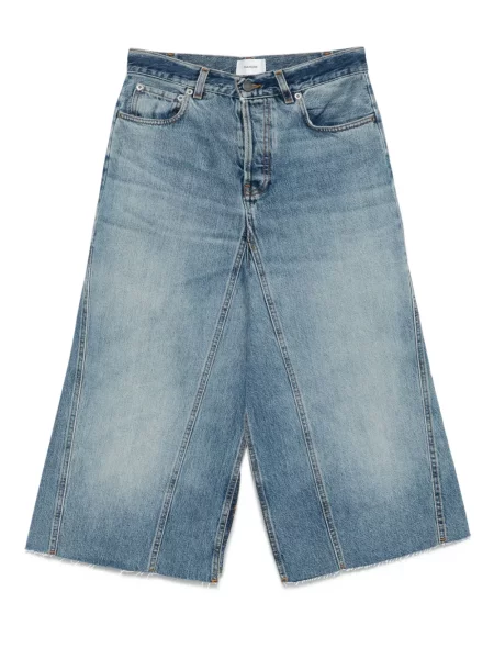 Fustă din denim Haikure până la genunchi albastru