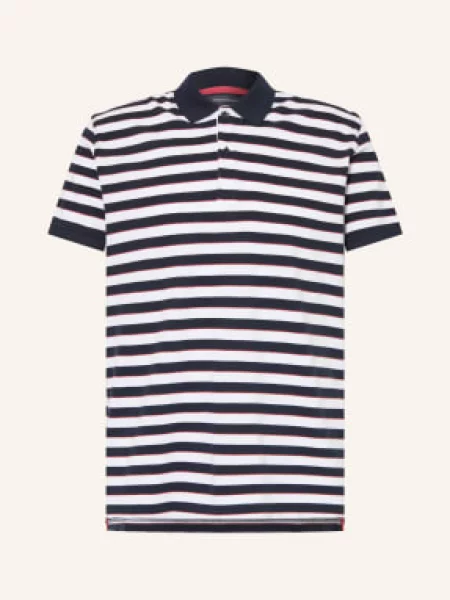 Strokesman's Piqué Polokošile tmavě modrá / tmavě červená bílá