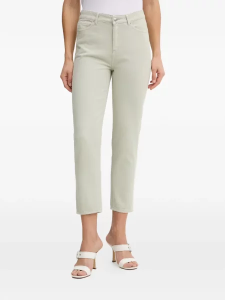 Decupat blugi Armani Exchange cu autograf verde
