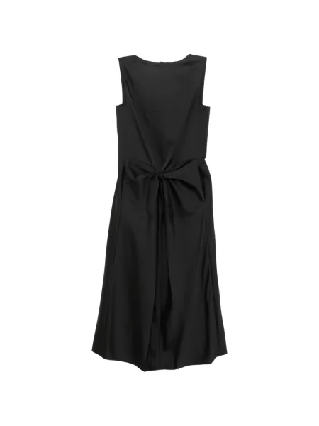 Rochie midi Less până la genunchi de costum negru